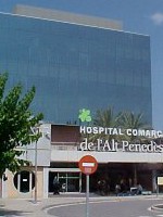 Façana de l'Hospital Comarcal de l'Alt Penedès