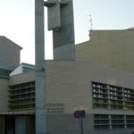 Façana de l'església de la Mare de Déu de Montserrat a l'Espirall